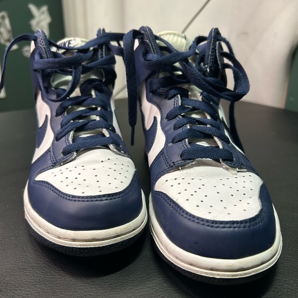 Nike high dunk navy blue size 4,5youth 6 women - Picture 4 of 6